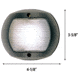 Perko 12V Vertical Mount Stern Navigation Light, Black, 0170BSNDP1