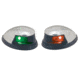 Perko Horizontal Mount Side Lights, Chrome Plated Zinc, Pair, Red/Green, 0648DP0CHR
