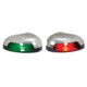 Perko Horizontal Mount Side Lights, Stainless Steel, Pair, Red/Green, 0626DP0STS
