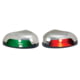 Perko Horizontal Mount Side Lights, Stainless Steel, Pair, Red/Green, 0626DP0STS