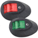 Perko LED Side Lights w/ Housing, 24V, Black Plastic Housing, Red/Green, 0602DP2BLK