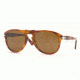 Persol PO0649 Single Vision Prescription Sunglasses PO0649-96-33-5220 - Lens Diameter: 52 mm, Frame Color: Light Havana