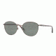 Persol PO2421S Sunglasses 101831-5200 - Matte Brown Frame, Green Lenses
