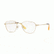 Persol PO2447V Single Vision Prescription Eyeglasses, 52mm, Gold, PO2447V-1076-52-SV