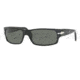 Persol PO2720S Single Vision Prescription Sunglasses, 60mm, Black Frame, Grey Lens, Polarized 95-48-6016