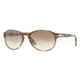 Persol PO2931S Progressive Prescription Sunglasses PO2931S-938-51-5317 - Lens Diameter: 53 mm, Frame Color: Green Striped Brown