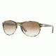 Persol PO2931S Progressive Prescription Sunglasses PO2931S-974-51-5317 - Lens Diameter 53 mm, Frame Color Brown Stripped Green