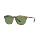 Persol PO3007S Sunglasses 10494E-53 - Striped Brown Grey Frame, Green Lenses