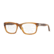 Persol PO3012V Progressive Prescription Eyeglasses 1018-52 - Stripped Light Havana Frame