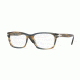Persol PO3012V Progressive Prescription Eyeglasses 1049-54 - Striped Brown Grey Frame