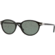 Persol PO3015S Sunglasses Black Frame, Crystal Green Lenses