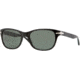 Persol PO3020S Sunglasses Black Frame, Crystal Green Lenses