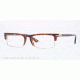 Persol PO3049V Single Vision Prescription Eyeglasses 24-54 - Havana Frame, Demo Lens Lenses