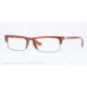Persol PO3049V Single Vision Prescription Eyeglasses 957-54 - Corrugate Brown Frame, Demo Lens Lenses