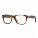 Persol PO3051V Progressive Prescription Eyeglasses 9001-52 - Havana Antique Frame, Demo Lens Lenses