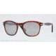 Persol PO3056S Single Vision Prescription Sunglasses PO3056S-24-82-51 - Lens Diameter 51 mm, Frame Color Havana