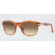Persol PO3056S Single Vision Prescription Sunglasses PO3056S-960-51-51 - Lens Diameter 51 mm, Frame Color Stripped Brown