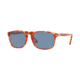 Persol PO3059S Sunglasses 106056-54 - Tortoise Red Frame, Blue Lenses