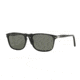 Persol PO3059S Sunglasses 95/58-54 - Black Frame, Crystal Green Polarized Lenses