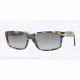 Persol PO3067S Progressive Prescription Sunglasses PO3067S-973-71-57 - Lens Diameter 57 mm, Frame Color Brown Spotted Blue
