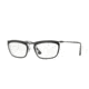 Persol PO3084V Single Vision Prescription Eyeglasses 1004-53 - Top Black/matte Crystallo Frame