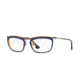 Persol PO3084V Single Vision Prescription Eyeglasses 1009-53 - Top Blue/matte Havana Frame