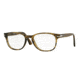 Persol PO3085V Eyeglass Frames 1021-53 - Light Striped Brown Frame