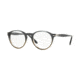 Persol PO3092V Progressive Prescription Eyeglasses 9053-50 - Grad Grey Striped Green Frame