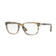 Persol PO3117V Single Vision Prescription Eyeglasses 1049-53 - Striped Brown Grey Frame