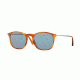 Persol PO3124S Sunglasses 96/56-50 - Light Havana Frame, Cry. Orange Grad. Silver Mir. Lenses