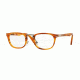 Persol PO3126V Bifocal Prescription Eyeglasses 960-48 - Stripped Brown Frame