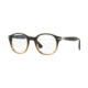 Persol PO3144V Progressive Prescription Eyeglasses 1026-47 - Brown/stripped Brown Frame