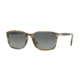 Persol PO3158S Sunglasses 104971-56 - Stripped Brown/Grey Frame, Grey Gradient Dark Grey Lenses