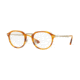 Persol PO3168V Single Vision Prescription Eyeglasses 960-48 - Stripped Brown Frame