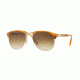 Persol PO8649S Bifocal Prescription Sunglasses PO8649S-960-51-56 - Lens Diameter 56 mm, Frame Color Stripped Brown