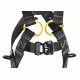 Petzl Full Body Harness, w/ANSI &amp; CSA certifications, Yellow/Black, 28-36in waist C73AAA 1U