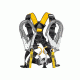 Petzl Full Body Harness, w/ANSI &amp; CSA certifications, Yellow/Black, 34-46in waist C73AAA 2U