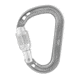 Petzl Rocha Pear-Shaped Screw Lock Carabiner, Light Gray, M027AA01