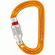 Petzl Sm'D Carabiner, Yellow, Screw-Lock, M39A SL