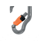 Petzl Vertigo Wire-Lock Carabiner, 1 Pack, M040AB00