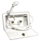 Phoenix Faucets By Valterra Exterior Shower Kit Box With 59 Vinyl Hose, White, PF266201