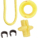 Pine Ridge Archery Hunters Combo Pack, 1/4in, Yellow, 2599-Y