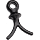 Pine Ridge Archery Wishbone Dampener 100 Pk, Black, 2725-BK100