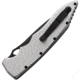 Piranha Knives Auto Predator Automatic Automatic Folding Knife, 4in, CPM S30V, Black Blade, Silver Textured Aluminum Handle, P-10ST