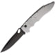 Piranha Knives Auto Predator Automatic Automatic Folding Knife, 4in, CPM S30V, Black Blade, Silver Textured Aluminum Handle, P-10ST