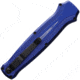 Piranha Knives Auto Rated-R OTF Automatic Folding Knife, 3.5in, 154CM, Clip Point Blade, Black Oxide, Blue Aluminum Handle, P-19BT