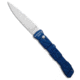 Piranha Piranha 21 Tactical Automatic Knife Blue Aluminum 3.38" Mirror P-21B, Blue, CPM S30V, adult, BHQ-188828