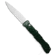 Piranha Piranha 21 Tactical Automatic Knife Green Aluminum 3.4" Polish Serr, Green, CPM S30V, adult, BHQ-200756