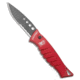Piranha Piranha Amazon Automatic Knife Red Tactical 3.45" Black Serr, Red, 154CM, adult, BHQ-22991