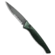 Piranha Piranha DNA Automatic Knife Green Marble Tactical 3.25" Black Serr, Green, CPM S30V, adult, BHQ-33086